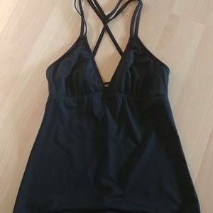 Black Athleta tankini top